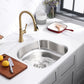 23"x21"x6" Undermount Stainless Steel Single Bowl Kitchen ADA Sink, 18 Gauge - Orlando Product