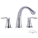 ORLANDO 3 Hole widespread Bathroom Faucet with Pop Up Drain