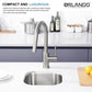 15"x13"x7" Undermount Stainless Steel Single Bowl Kitchen Bar Sink 18 Gauge - Orlando Product