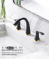 ORLANDO 3 Hole widespread Bathroom Faucet with Pop Up Drain