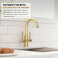 2-handle Single Hole Bar & Prep Faucet