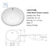 17"x14"  Oval Ceramic Undermount Bathroom Sink wholesale 108 PCS