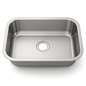 30"x18" Undermount Stainless Steel Single Bowl Kitchen Sink, 18 Gauge