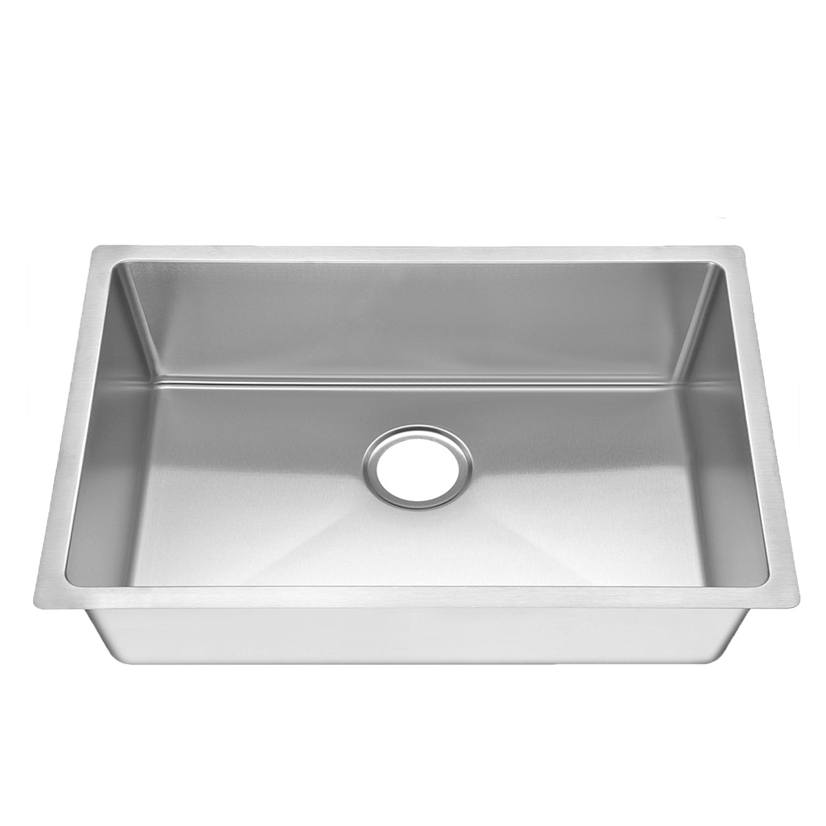 30"x18"x9" Undermount Stainless Steel Finger Radius Single Bowl Kitchen Sink