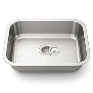30"x18" Undermount Stainless Steel Single Bowl Kitchen Sink, 18 Gauge