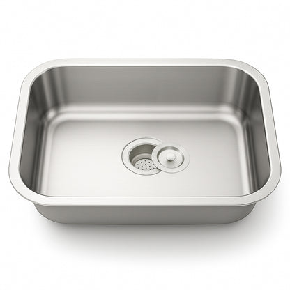 30"x18" Undermount Stainless Steel Single Bowl Kitchen Sink, 18 Gauge