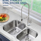 30"x21"x9"x7" Undermount Stainless Steel Double Bowl Kitchen Sink, 18 Gauge - Orlando Product