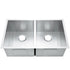 32"x19" Undermount 18 Gauge Stainless Steel 50/50 Double Bowl Zero Radius Kitchen Sink