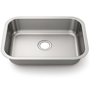 32"x19" Undermount Stainless Steel Single Bowl Kitchen Sink, 18 Gauge