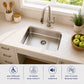 23"x18"x5" ADA Kitchen Sink Stainless Steel Undermount Single Bowl Kitchen Sink , 18 Gauge
