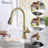 Single Handle Pull Down Sprayer Kitchen Faucet with 3 Function