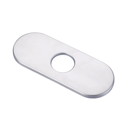 6 inch Stainless Steel Hole Cover Deck Plate for 1 or 3 Hole Bathroom Faucet - Orlando Product