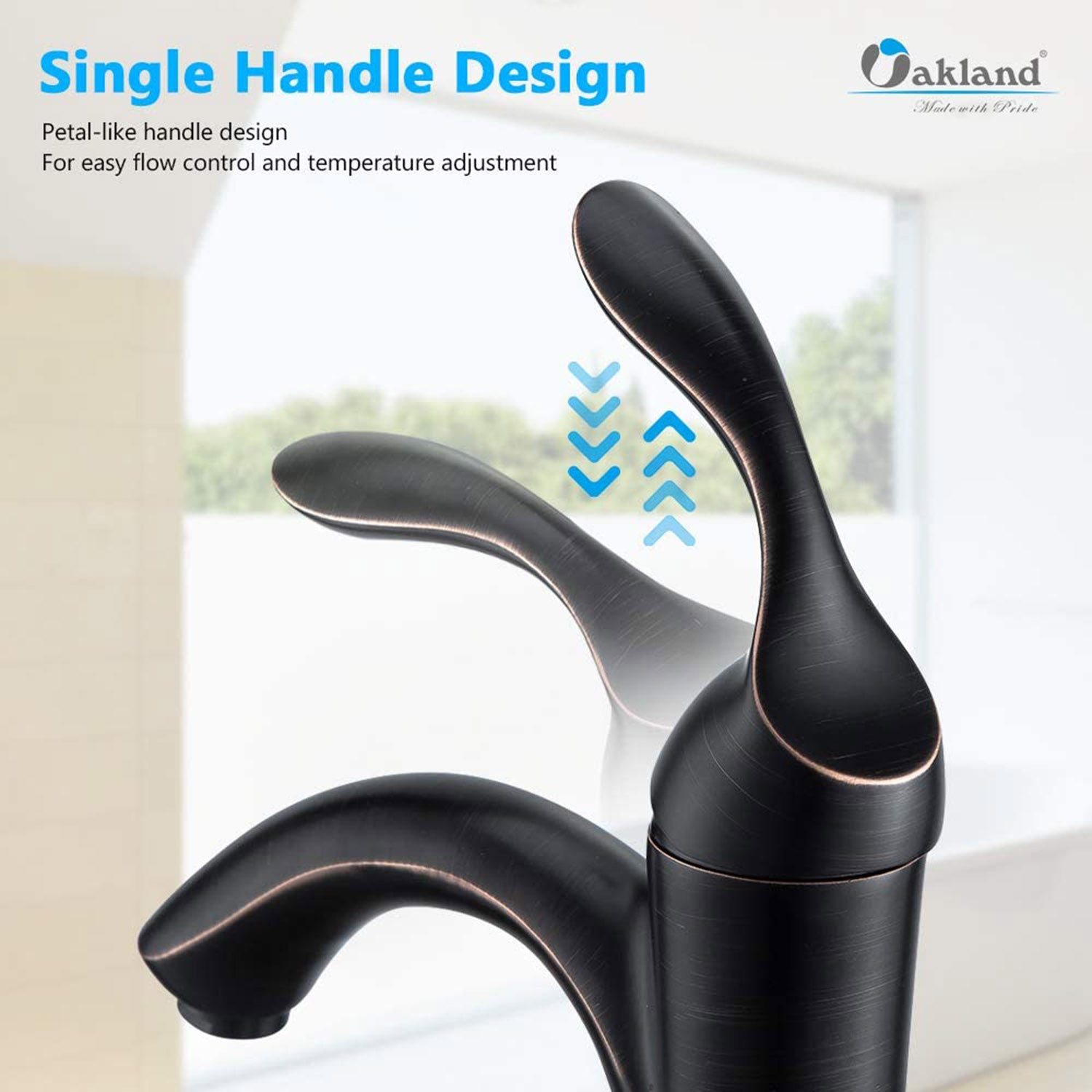 Single handle Bathroom Faucet with Pop Up Drain