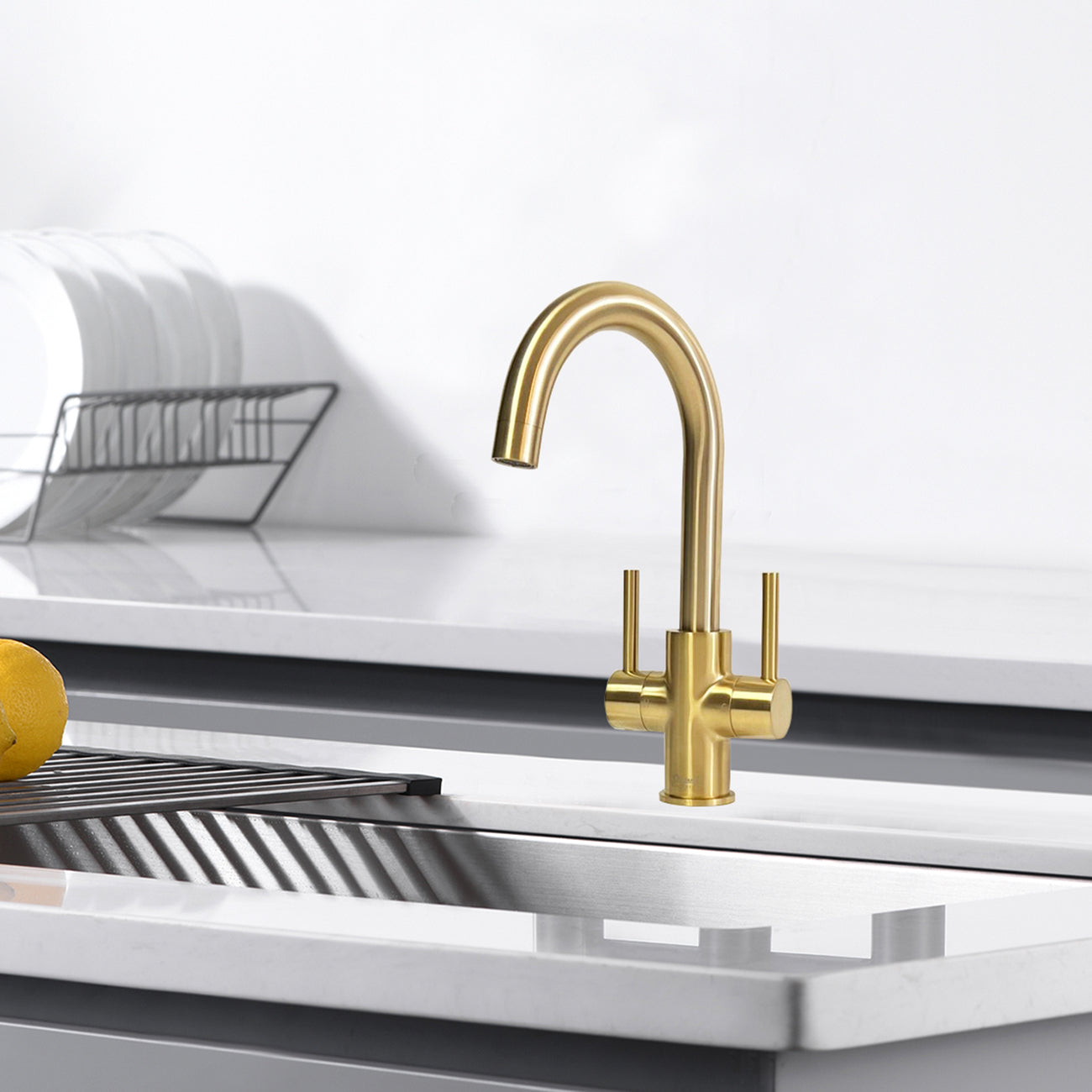 Single Hole  2-handle Bar & Prep Faucet