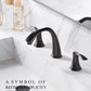 ORLANDO 8 inch Widespread Bathroom Faucet, Two Handle Bathroom Faucet 3 Hole with Pop - up Drain - Orlando Product