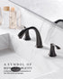 ORLANDO 3 Hole widespread Bathroom Faucet with Pop Up Drain