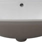18"x12" Rectangle Ceramic Undermount Bathroom Sink with Overflow - Orlando Product