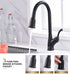 Single Handle Pull Down Sprayer Kitchen Faucet with 3 Function