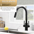 Two Handles Pull Down Sprayer Kitchen Faucet with 2 Function