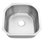 20"x21"x9" Undermount Stainless Steel Single Bowl Kitchen Sink, 18 Gauge - Orlando Product