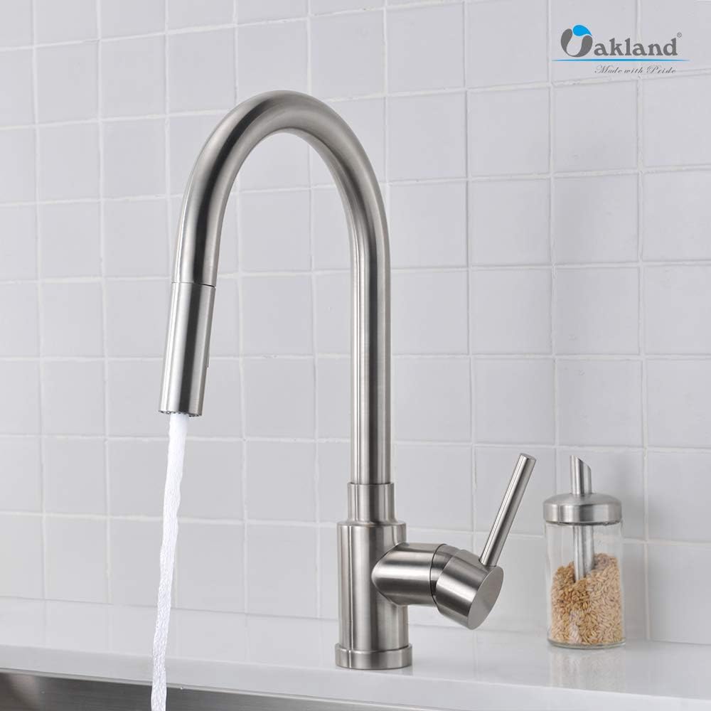 Single Handle Pull Down Sprayer Kitchen Faucet with 2 Function