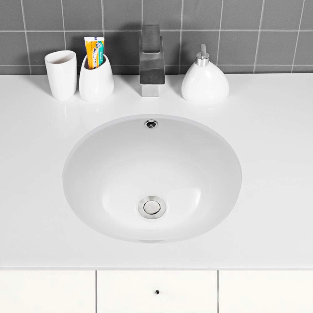 16“x13" Oval Ceramic Undermount Bathroom Sink Wholesale 108 PCS