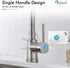 Single Handle Pull Down Sprayer Kitchen Faucet with 2 Function