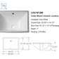 18"x12" Rectangle Ceramic Undermount Bathroom Sink with Overflow - Orlando Product