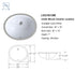 16“x13" Oval Ceramic Undermount Bathroom Sink Wholesale 108 PCS