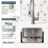 13"x13"x7" Undermount 18 Gauge Stainless Steel Single Bowl Kitchen Bar Sink