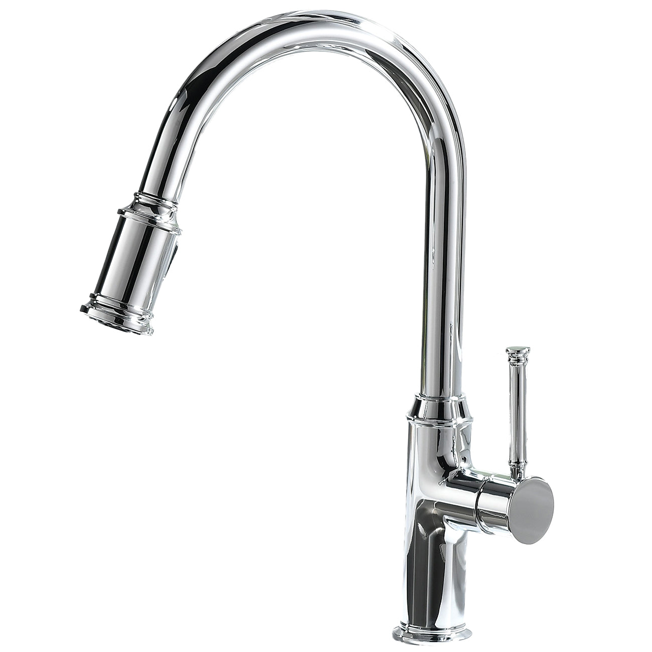 Single Handle Pull Down Sprayer Kitchen Faucet with 2 Function