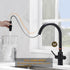 Two Handles Pull Down Sprayer Kitchen Faucet with 2 Function