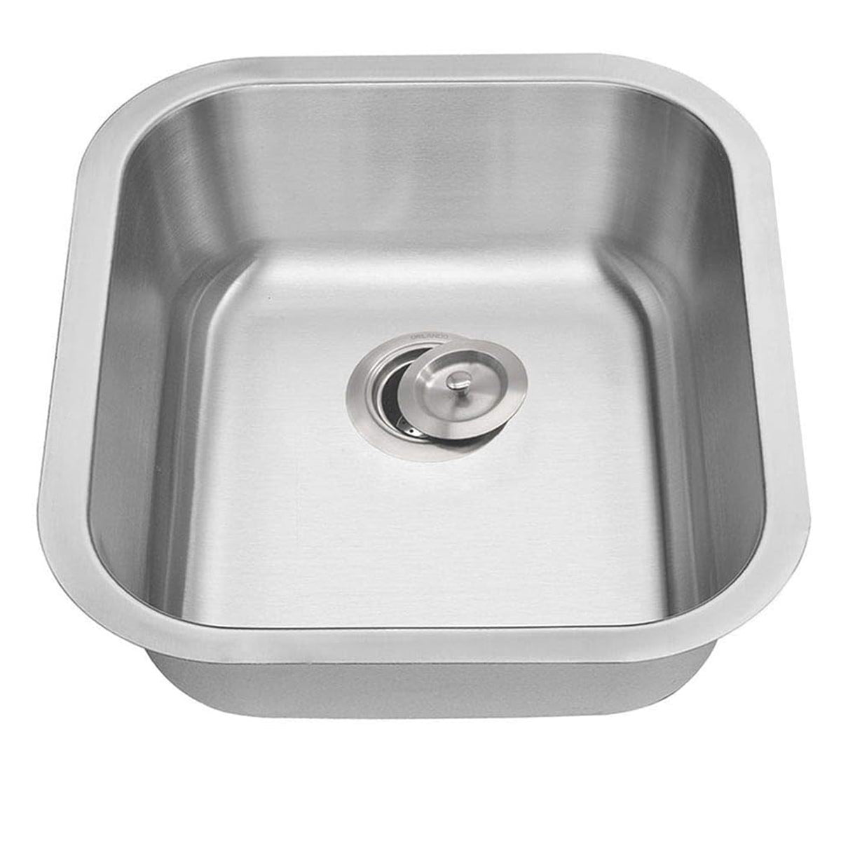 18"x18"x8" Undermount Stainless Steel Single Bowl Kitchen Bar Sink 18 Gauge - Orlando Product