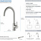 Single Handle Stainless Steel Kitchen Sink Faucet - Orlando Product