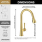 Single Handle Pull Down Sprayer Kitchen Faucet with 3 Function - Orlando Product