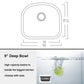 20"x21"x9" Undermount Stainless Steel Single Bowl Kitchen Sink, 18 Gauge - Orlando Product