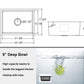23"x18" Undermount Stainless Steel Small Radius Bowl Kitchen Sink, 18 Gauge - Orlando Product