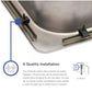 25"x22"x8" Drop-In Topmount Stainless Steel Single Bowl Kitchen Sink 4-Hole