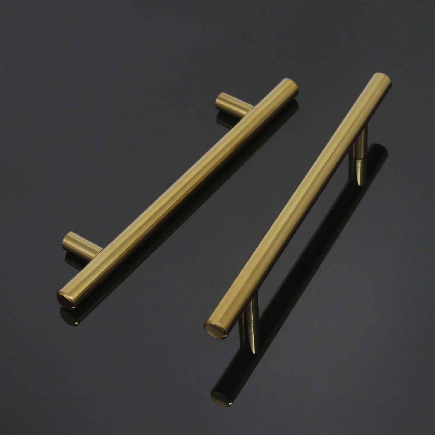 7.5" Stainless Steel Cabinet pulls/handles - 100 Pieces Brushed Gold