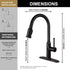 Single Handle Pull Down Sprayer Kitchen Faucet with 2 Function