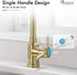 Single Handle Pull Down Sprayer Kitchen Faucet with 2 Function