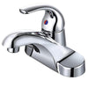 4 inch Centerset 3 Hole Single handle Bathroom Faucet with Pop Up Drain - Chrome
