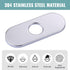 6 inch Stainless Steel Hole Cover Deck Plate for 1 or 3  Hole Bathroom Faucet