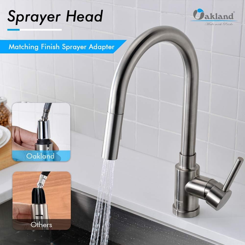 Single Handle Pull Down Sprayer Kitchen Faucet with 2 Function