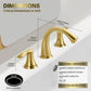 ORLANDO 8 inch Widespread Bathroom Faucet, Two Handle Bathroom Faucet 3 Hole with Pop - up Drain - Orlando Product