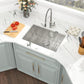 27"x18" Undermount Stainless Steel 93 Degree Sharp Edge Single Bowl Kitchen Sink, 18 Gauge - Orlando Product