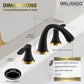 ORLANDO 8 inch Widespread Bathroom Faucet, Two Handle Bathroom Faucet 3 Hole with Pop - up Drain - Orlando Product