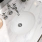 13"x11" White Oval Ceramic Undermount Bathroom Sink with Overflow - Orlando Product