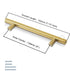 7.5" Stainless Steel Cabinet pulls/handles - 100 Pieces Brushed Gold