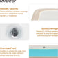 18"x12" Rectangle Ceramic Undermount Bathroom Sink with Overflow - Orlando Product